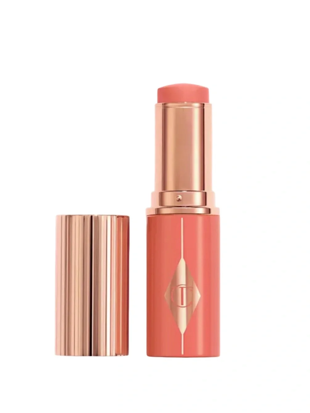 CHARLOTTE TILBURY 🍑 Unreal Lip + Cheek Glow Blush Stick - Peachy Glow